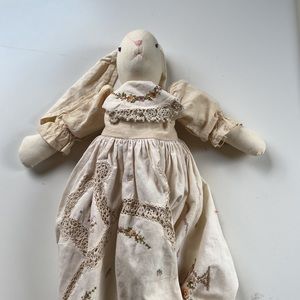 Primitive Handmade cloth bunny doll